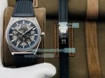 Swiss Replica Zenith Defy Skeleton Watch Blue Inner Arabic Numerals 41MM